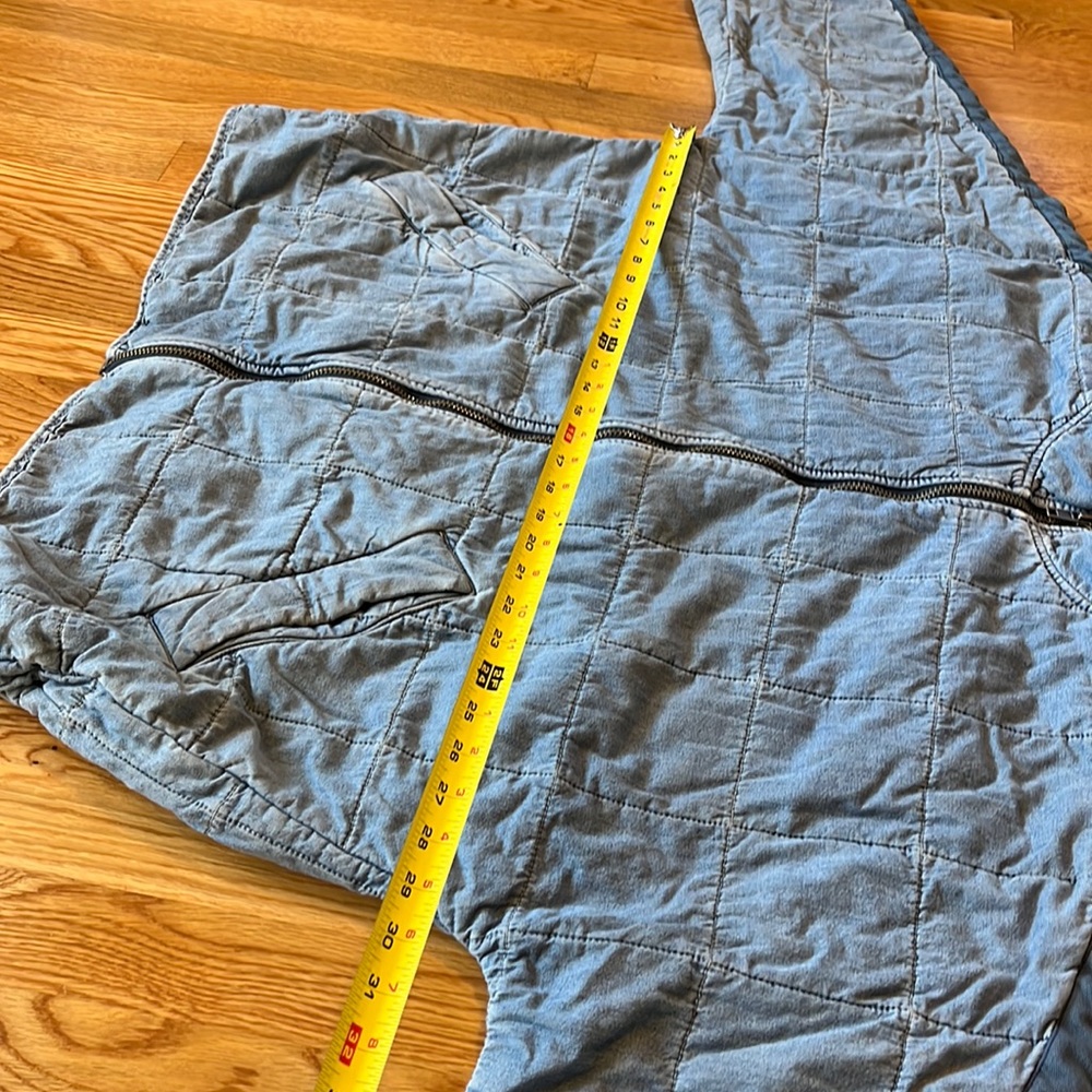 Free People Denim Dolman Quilted Jacket - Picture 11 of 16